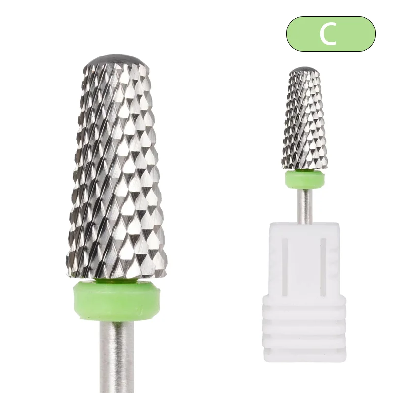 Juego de brocas 5 en 1 para uñas (acero de tungsteno) para taladro eléctrico de manicura