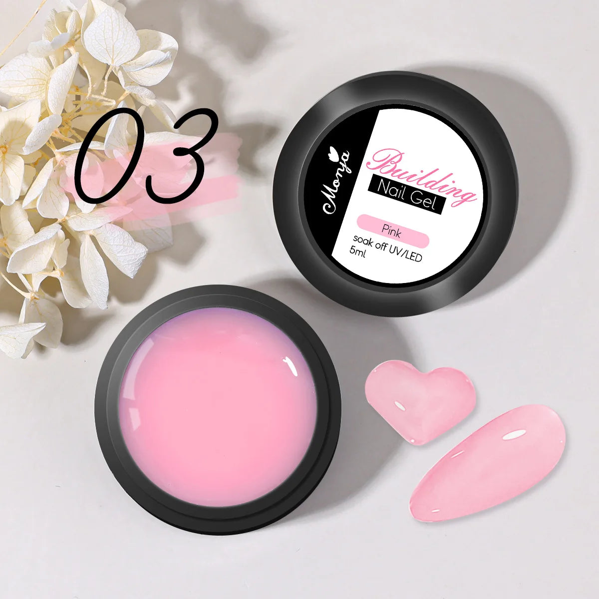 Gel transparente para extensiones de uñas (5/15 ml), esculpido 3D, aplicación en casa con luz UV/LED