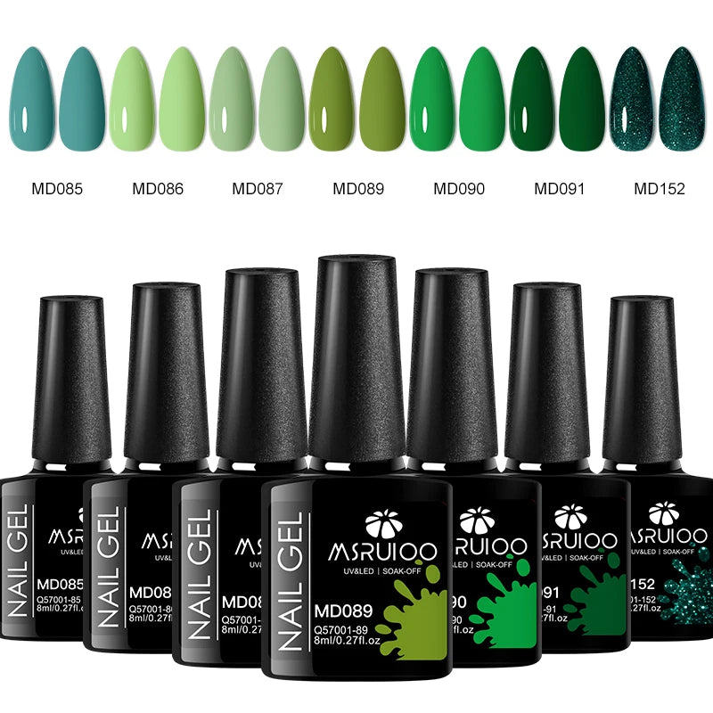 Kit de 7 esmaltes de uñas en gel UV: perfecto para manicura casera