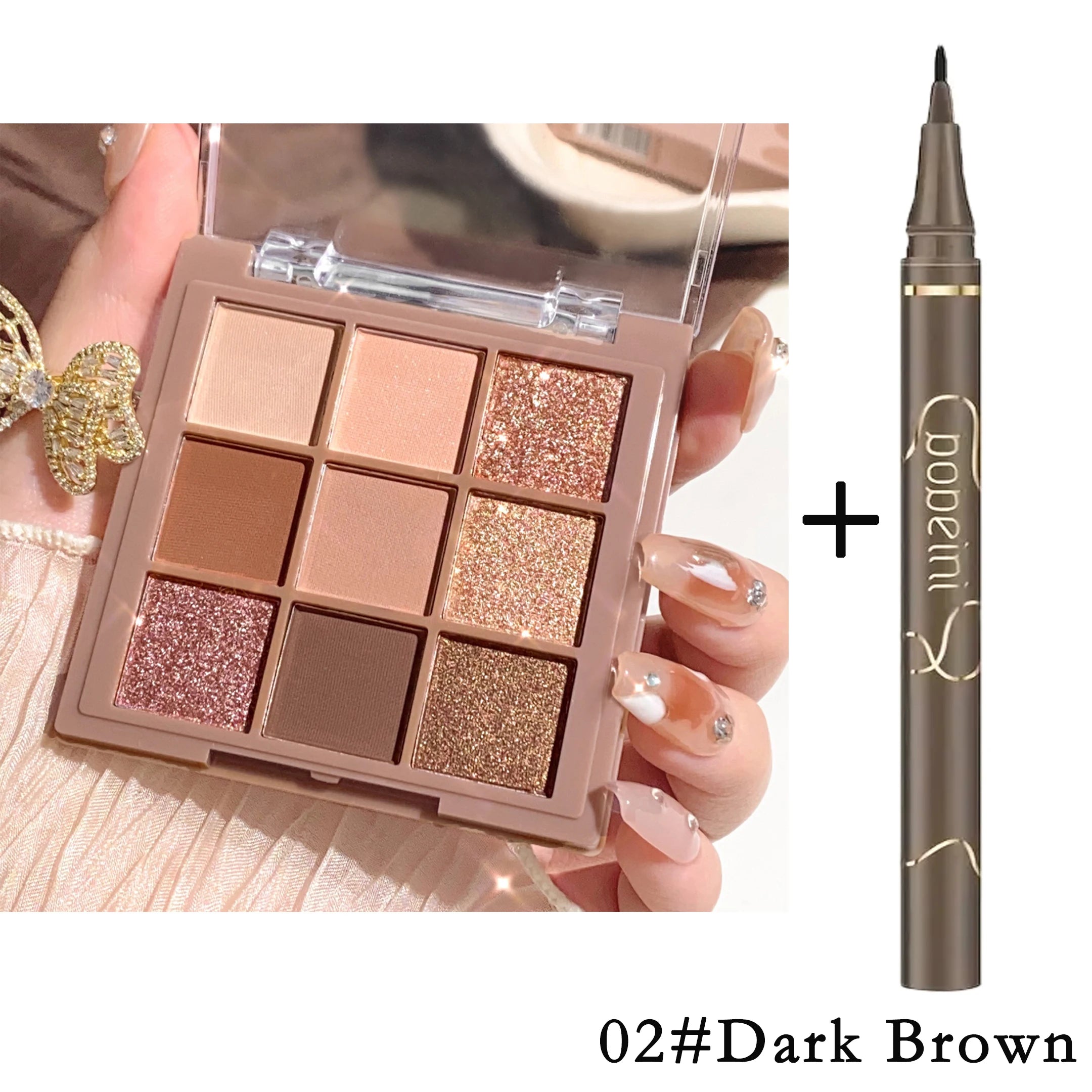 Paleta de sombras de ojos profesional de lujo: de 9 a 18 colores | Mate y brillante, textura aterciopelada, alta pigmentación y resistente al agua