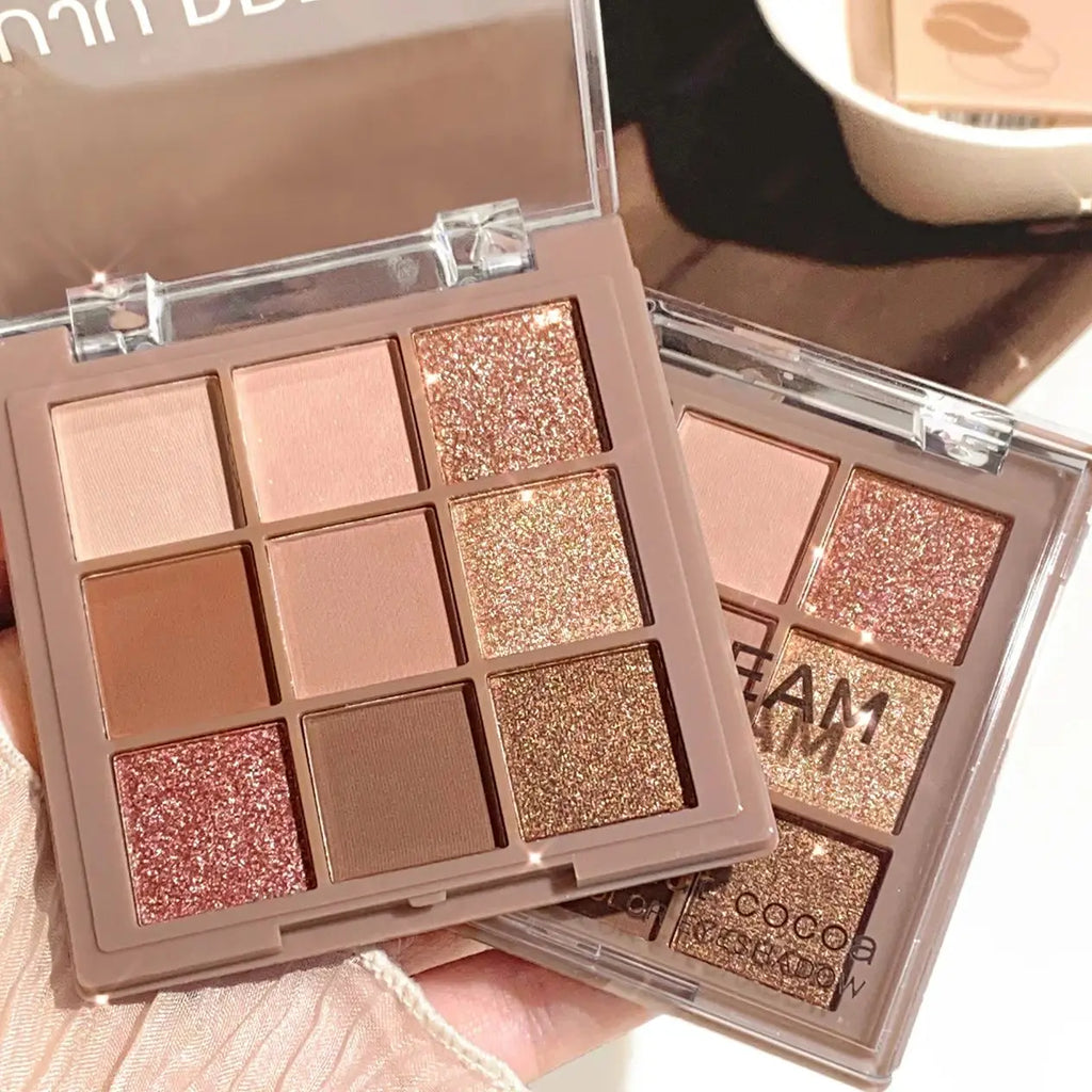 Paleta de sombras de ojos profesional de lujo: de 9 a 18 colores | Mate y brillante, textura aterciopelada, alta pigmentación y resistente al agua