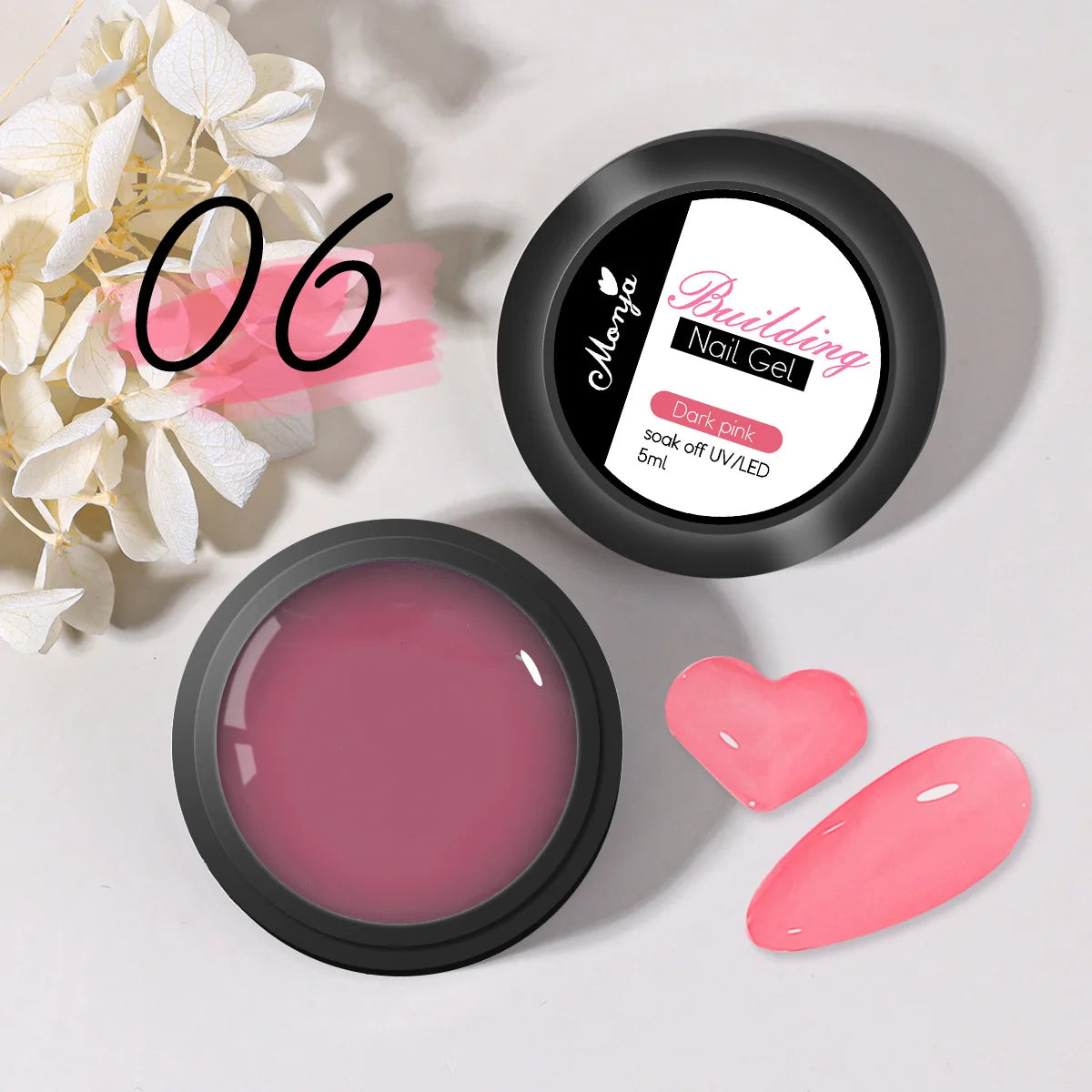 Gel transparente para extensiones de uñas (5/15 ml), esculpido 3D, aplicación en casa con luz UV/LED