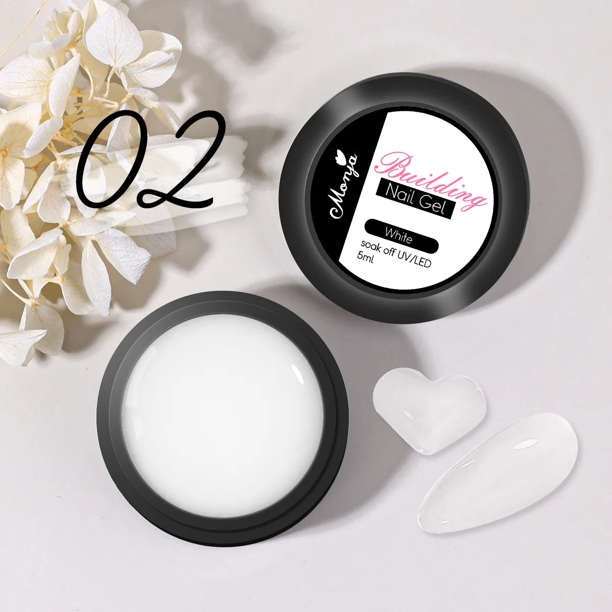 Gel transparente para extensiones de uñas (5/15 ml), esculpido 3D, aplicación en casa con luz UV/LED