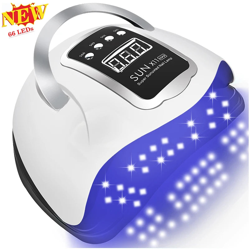 Kit completo de gel para uñas: acrílico, gel polivinílico, lámpara UV y purpurina