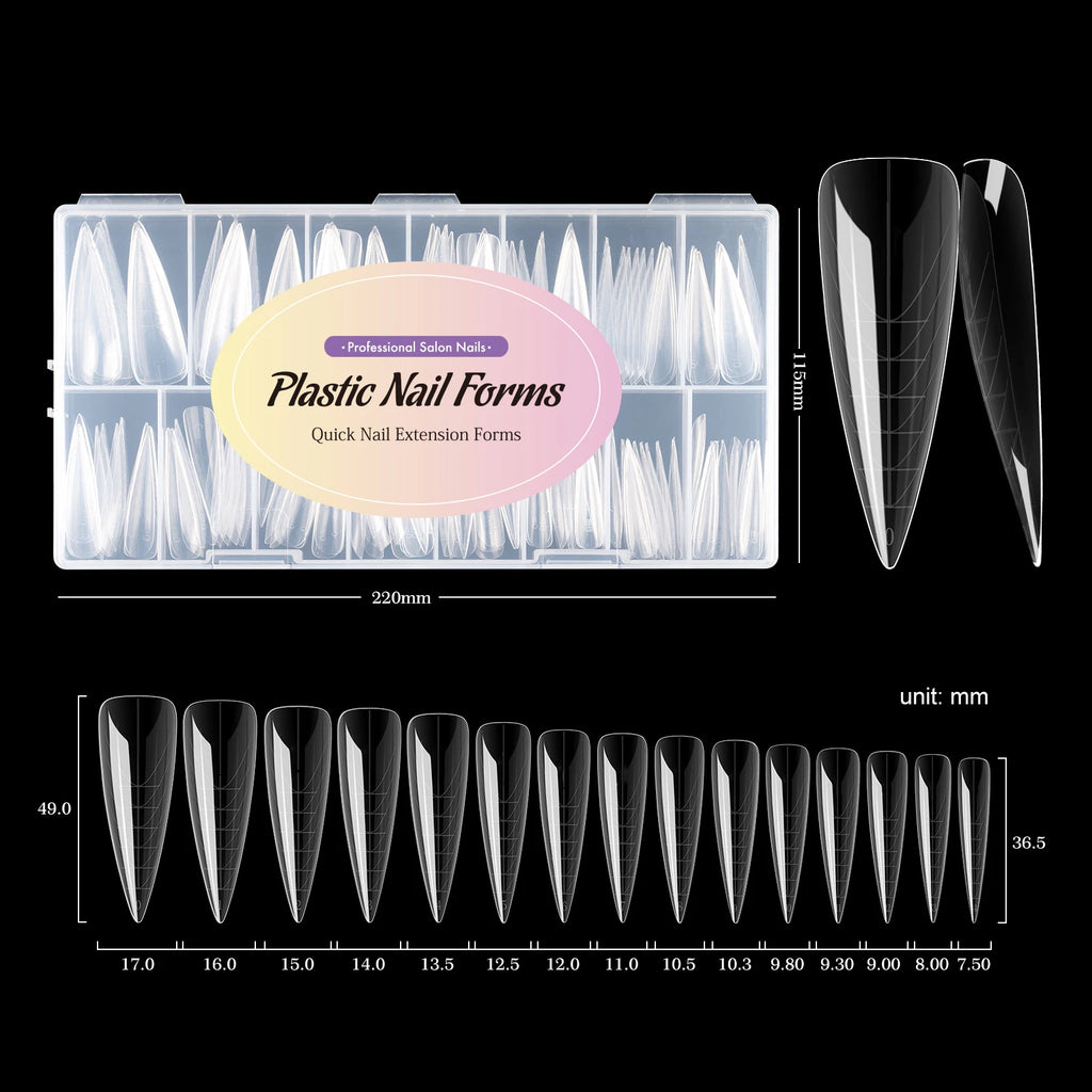 Formas de uñas dobles: extensiones de uñas de gel y acrílicas de cobertura total