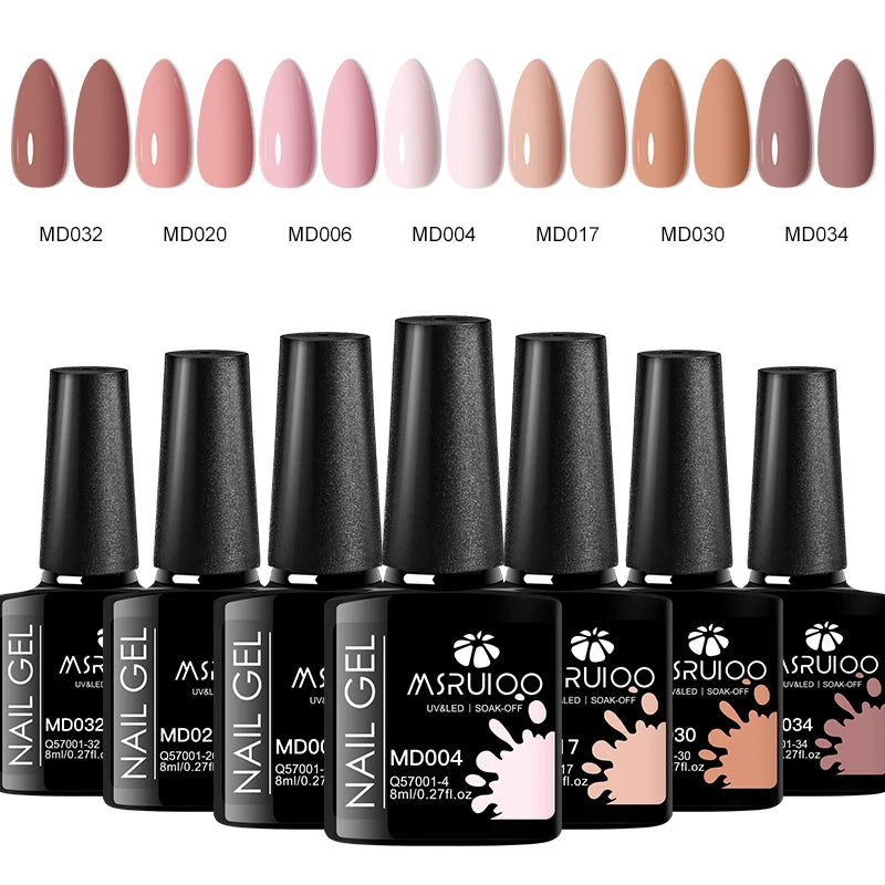 Kit de 7 esmaltes de uñas en gel UV: perfecto para manicura casera