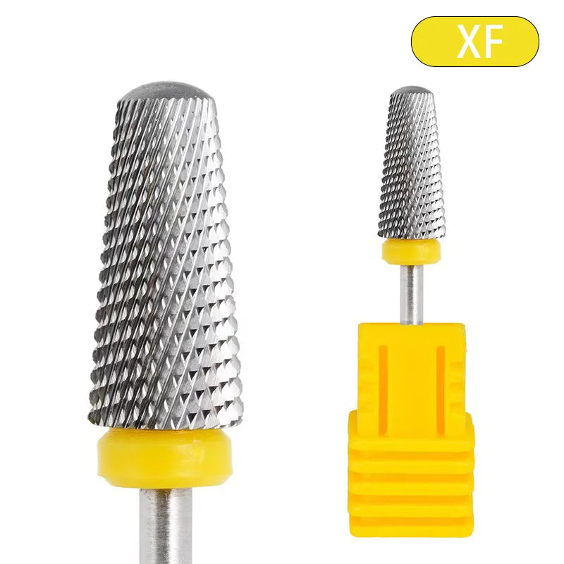 Juego de brocas 5 en 1 para uñas (acero de tungsteno) para taladro eléctrico de manicura