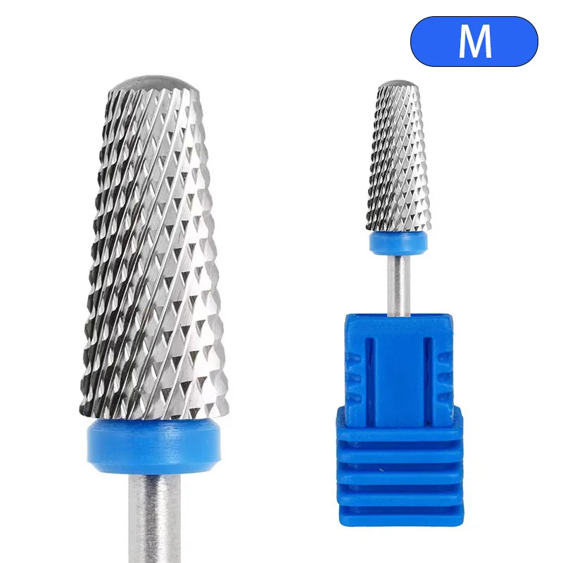 Juego de brocas 5 en 1 para uñas (acero de tungsteno) para taladro eléctrico de manicura